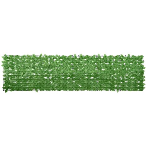 Écran de balcon avec feuilles vert 300x75 cm vidaXL