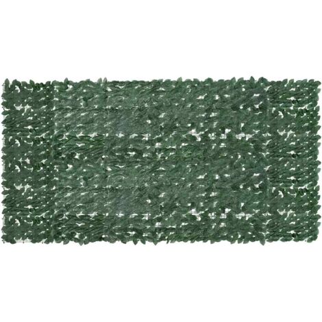 Écran de balcon avec feuilles vert foncé 300x150 cm vidaXL