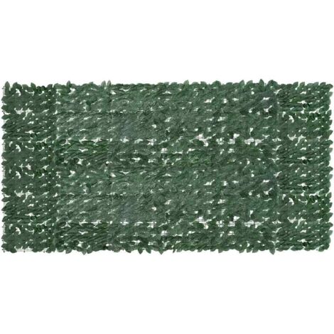 Écran de balcon avec feuilles vert-Paravents de balcon-Protection latérale de balco foncé 300x150 cm 409377