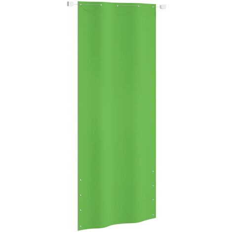 Écran de balcon brise pare vue protection confidentialité 100 x 240 cm tissu oxford vert clair