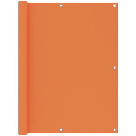 Écran de balcon brise pare vue protection confidentialité 120 x 600 cm tissu oxford orange