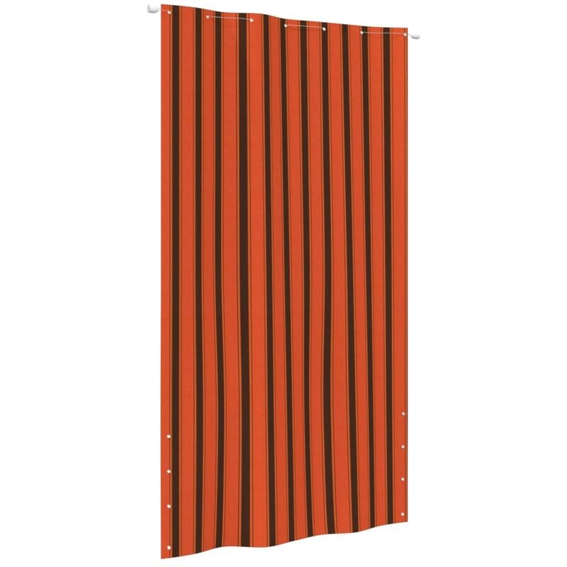 Cran de balcon brise pare vue protection confidentialité 140 x 240 cm tissu oxford orange et marron - Marron