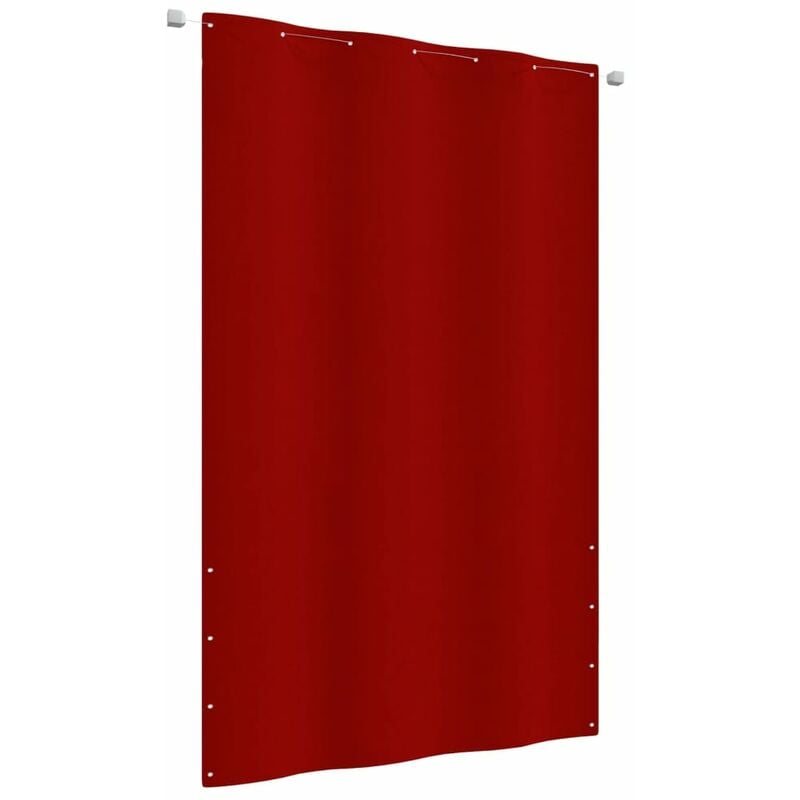 Helloshop26 - cran de balcon brise pare vue protection confidentialité 140 x 240 cm tissu oxford rouge