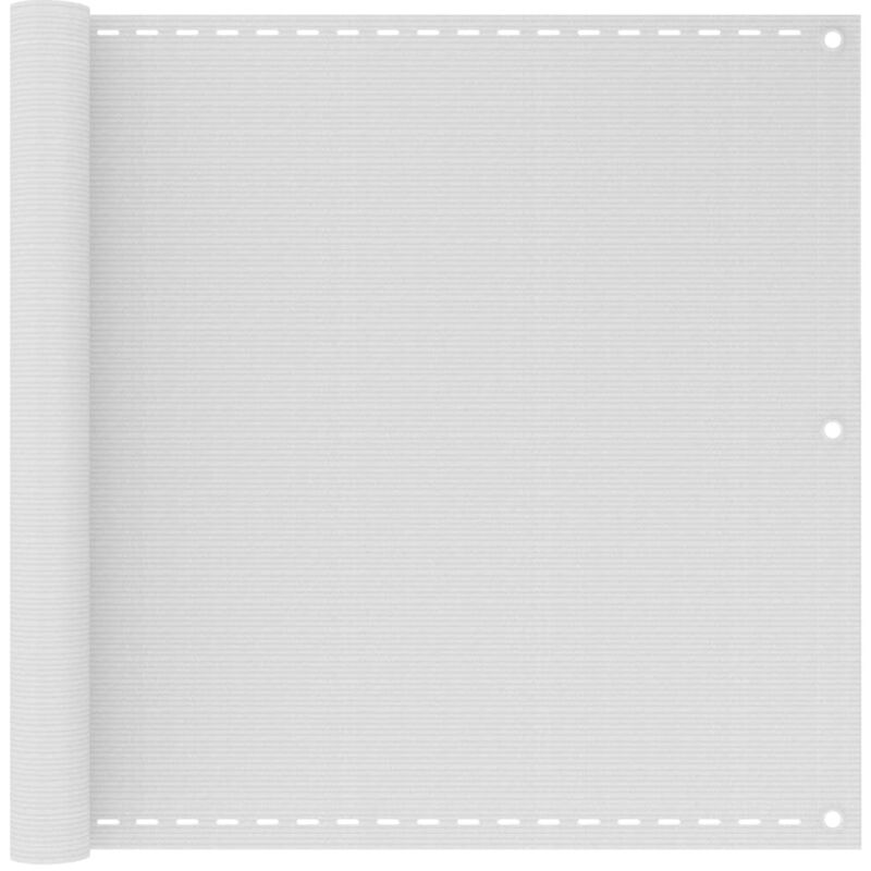 Écran de balcon brise pare vue protection confidentialité 90 x 300 cm PEHD blanc