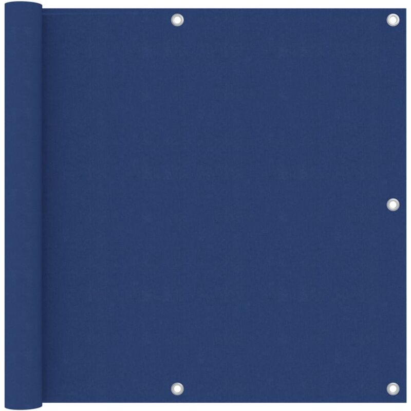 Helloshop26 - cran de balcon brise pare vue protection confidentialité 90 x 400 cm tissu oxford bleu