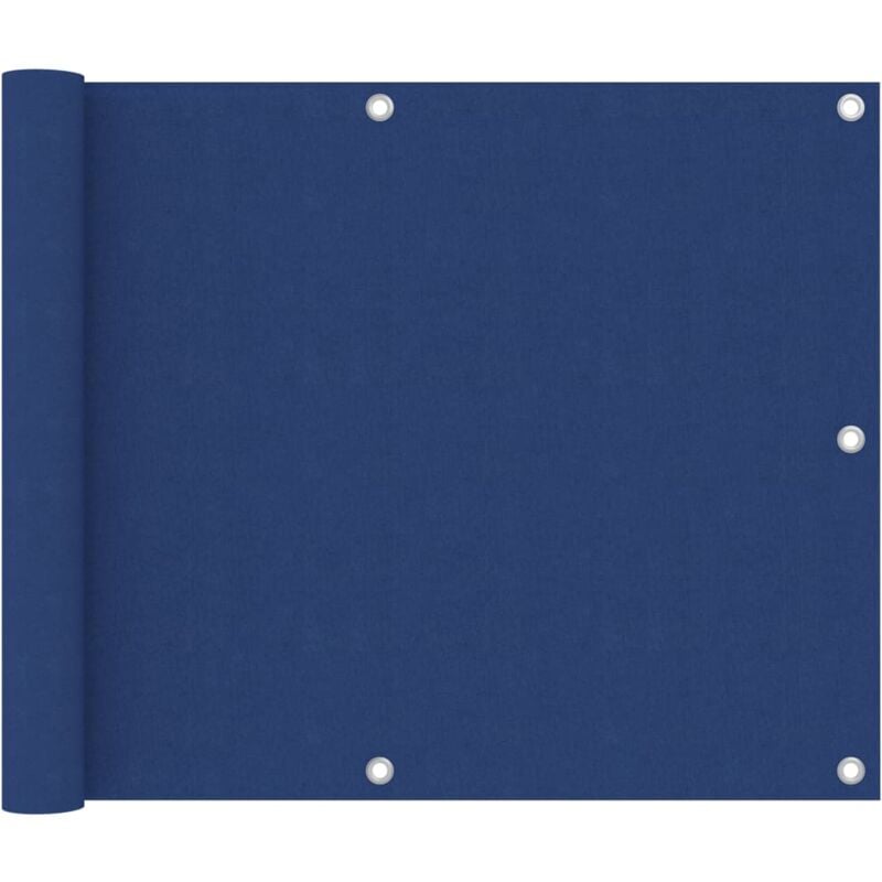 Helloshop26 - cran de balcon brise pare vue protection confidentialité bleu 75 x 300 cm tissu oxford