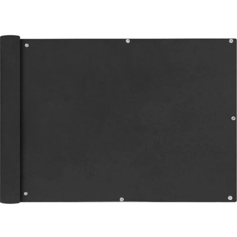 Écran de balcon brise pare vue protection confidentialité en tissu oxford 75 x 400 cm anthracite