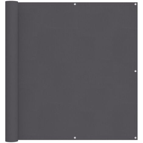 Écran de balcon， Brise vue Pour Balcon Anthracite 120x600 cm Tissu Oxford GHJ24408