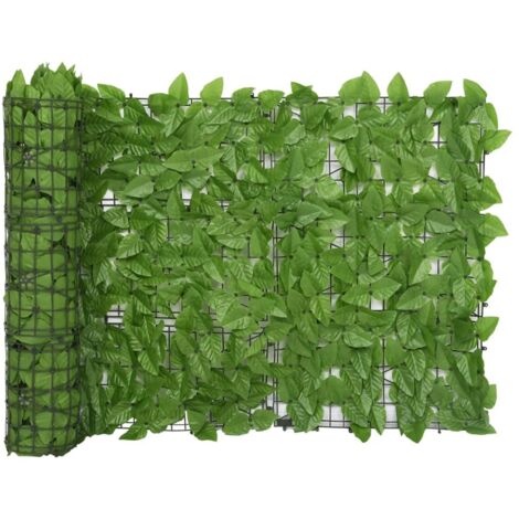 Écran de balcon， Brise vue Pour Balcon avec feuilles vert 400x75 cm GHJ72311