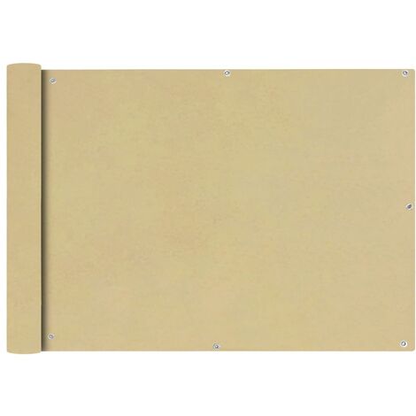 Écran de balcon， Brise vue Pour Balcon en tissu Oxford 75x600 cm Beige GHJ85986 BonneVie