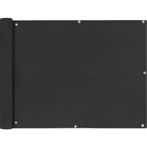 Écran de balcon， Brise vue Pour Balcon en tissu Oxford anthracite de 90x400 cm GHJ35485 BonneVie