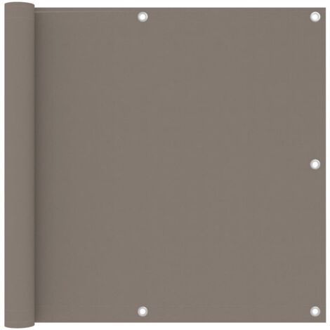 Écran de balcon， Brise vue Pour Balcon Taupe 90x500 cm Tissu Oxford GHJ30576