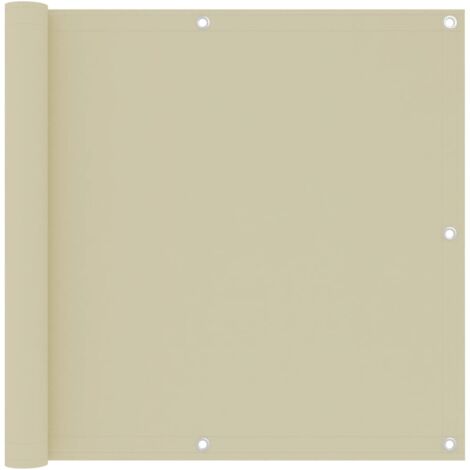 Écran de balcon Crème 90x300 cm Tissu Oxford CFW92154