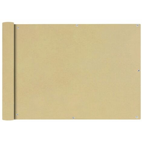 Écran de balcon en tissu Oxford 75x600 Beige