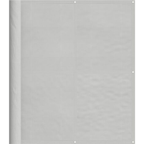 Écran de balcon gris clair 120x500 100% polyester oxford