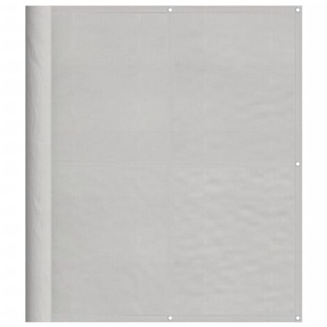 Écran de balcon gris clair 120x600 100% polyester oxford