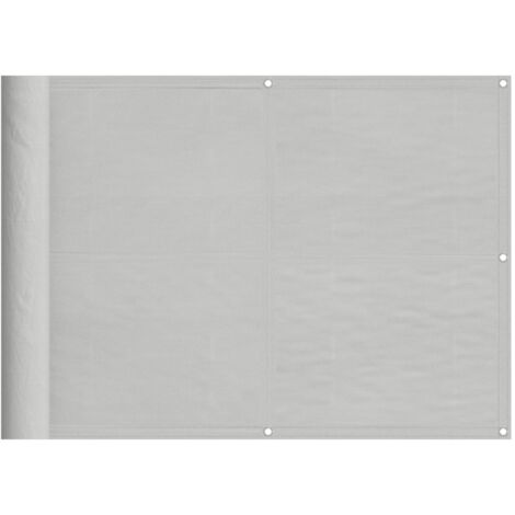 Écran de balcon gris clair 75x400 100% polyester oxford
