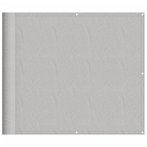 Écran de balcon gris clair 90x500 100% polyester oxford