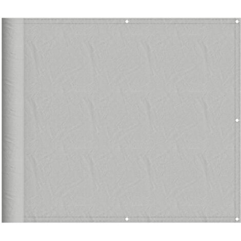 Écran de balcon gris clair 90x600 100% polyester oxford