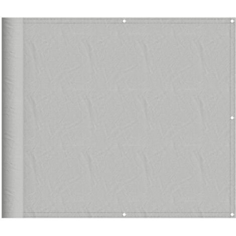 Écran de balcon gris clair 90x700 100% polyester oxford