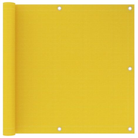 Écran de balcon Jaune 90x600 cm PEHD vidaXL