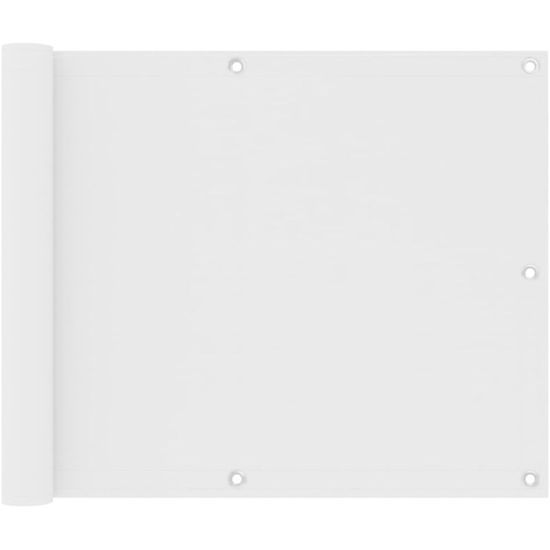 Maison Chic - cran de balcon Magnifique - Brise Vue Jardin Terrasse - Blanc 75x400 cm Tissu Oxford Chic-332832