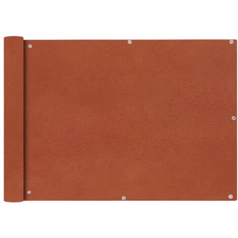 Écran de balcon Magnifique - Brise Vue Jardin Terrasse - en tissu Oxford 75x400 cm Ocre marron Chic-257388 - Brun