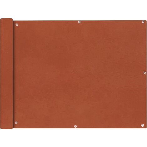 Écran de balcon Magnifique - Brise Vue Jardin Terrasse - en tissu Oxford 90x400 cm Ocre marron Chic-907757 - Rouge