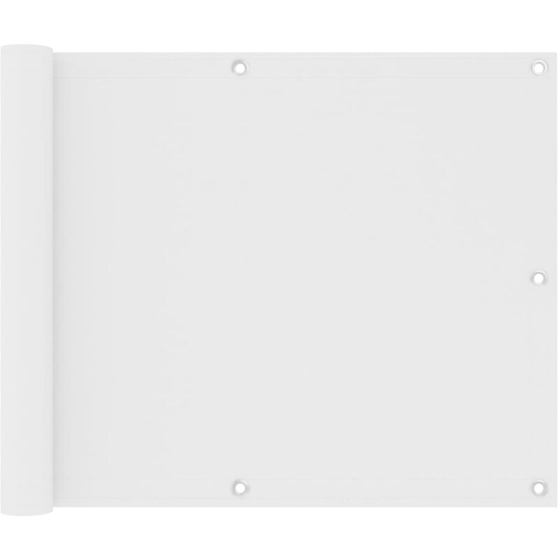 Maisonchic - cran de balcon - brise vue pour balcon blanc 75x600 cm tissu oxford pwfn87732 DS5918 design in