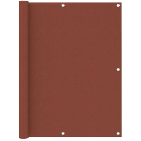 Écran de balcon Terre cuite 120x600 Tissu Oxford