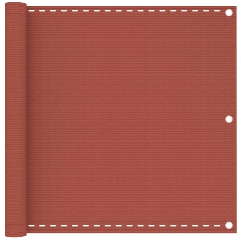 Écran de balcon Terre cuite 90x500 cm PEHD CFW42709