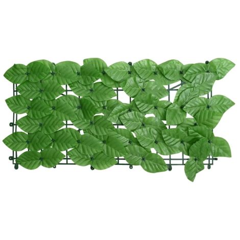 Écran de balcon，Brise Vue de terrasse，Toile de Balcon avec feuilles vert 300x150 cm CFW743873