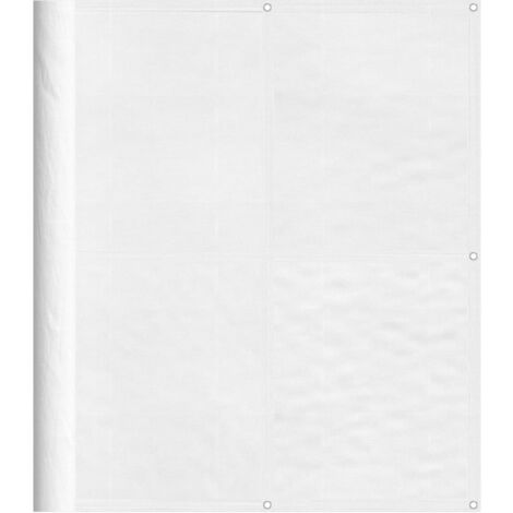 Écran de balcon,Brise Vue de terrasse,Toile de Balcon blanc 120x700 cm 100% polyester oxford CFW840256