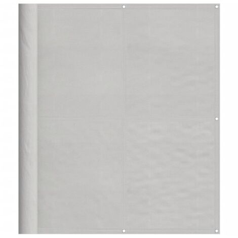 Écran de balcon，Brise Vue de terrasse，Toile de Balcon gris clair 120x600 cm 100% polyester oxford CFW393228