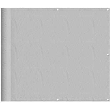 Écran de balcon，Brise Vue de terrasse，Toile de Balcon gris clair 90x300 cm 100% polyester oxford CFW826707