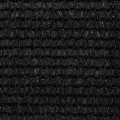 Écran de balcon，Brise Vue de terrasse，Toile de Balcon Noir 120x500 cm PEHD CFW918926