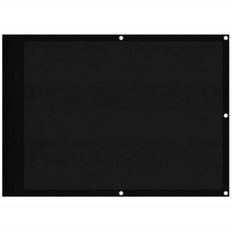 Écran de balcon，Brise Vue de terrasse，Toile de Balcon noir 75x700 cm 100% polyester oxford CFW346718