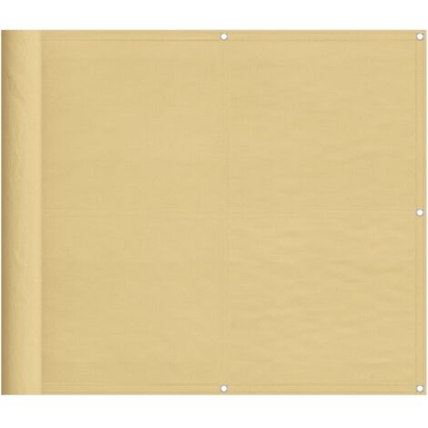 Écran de balcon，Brise Vue de terrasse，Toile de Balcon sable 90x500 cm 100% polyester oxford CFW880862