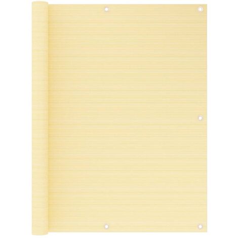 Écran de balcon,Brise-vue UV Protection Beige 120x500 cm PEHD -25395