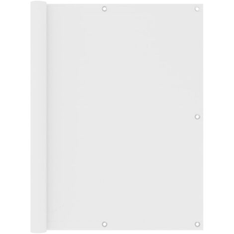 Écran de balcon,Brise-vue UV Protection Blanc 120x500 cm Tissu Oxford -22095