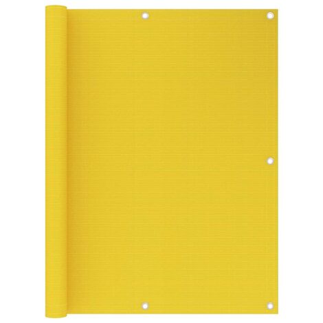 Écran de balcon,Brise-vue UV Protection Jaune 120x300 cm PEHD -25453