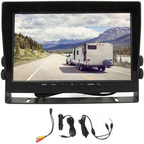 Écran de caméra de recul pour camping-car, 10,1 pouces HD, vue arrière pour camions, remorques et caravanes à sellette, système de surveillance haute vitesse