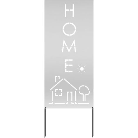 Écran de confidentialité de jardin Fretwork Argent 50 x 140 cm CFW851242
