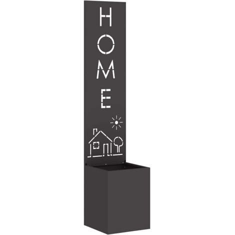 Écran de confidentialité de jardin Fretwork Noir 32 x 140 cm CFW261947