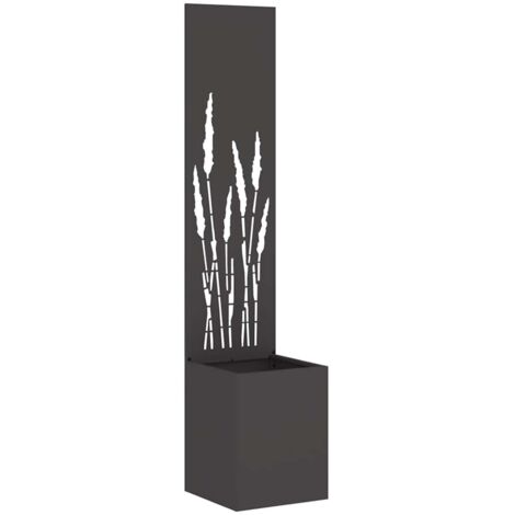 Écran de confidentialité de jardin Fretwork Noir 32 x 140 cm CFW956640