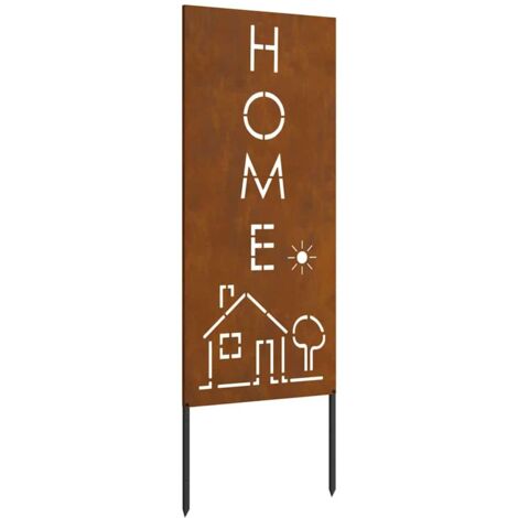 Écran de confidentialité de jardin Fretwork Rouillé 50 x 140 cm CFW524555