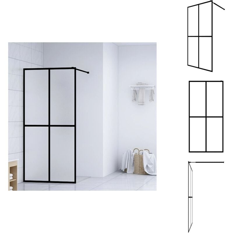 Vidaxl - cran de douche Verre trempé dépoli 118x190 cm - Paroi De Douche - Douche Italienne - Ecran De Douche - Cabine De Douche - Salle De Bain