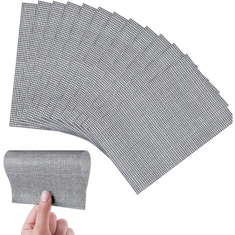 Écran de mouche Ensemble de Réparation de 10 Pièces d'Écran de Mouche de Réparation de Bande Auto-Adhésive Fenêtre de Patch de Réparation de Porte moustiquaire Trou de Réparation de la série de bandes
