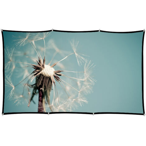 Ecran de Projection - 120 pouces Polyester Anticrease Portable Ecran Video pour Maison Bureau Camping Fete
