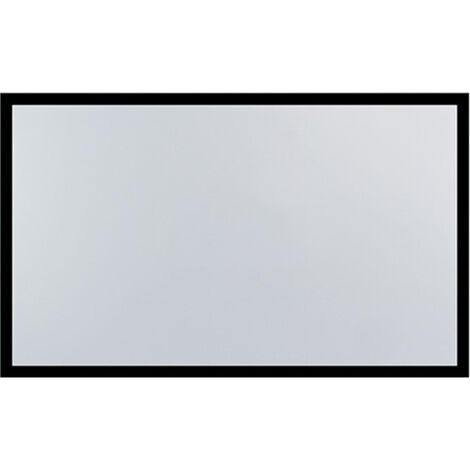 Écran de projection fixe à cadre en aluminium de 130 pouces, format 16:9, adapté au home cinéma et à la projection TV HD, 2,98 x 1,68 m